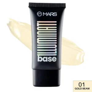 Mars Cosmetics Illuminati Base Dewy Primer with Highlighter – Gold Beam #01 (45ml)
